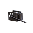 A black Marina Mount metal latch bracket with a diagonal lever arm, shown on a plain white background.