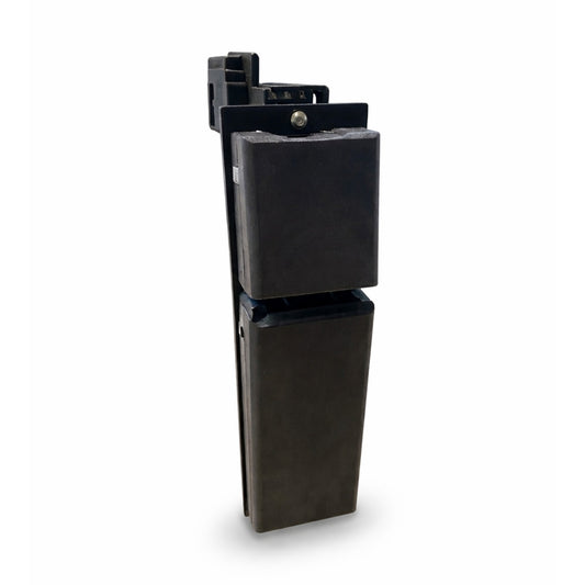 Marina Mount Boat Bumper Attachment with two protective black foam pads and mounting bracket