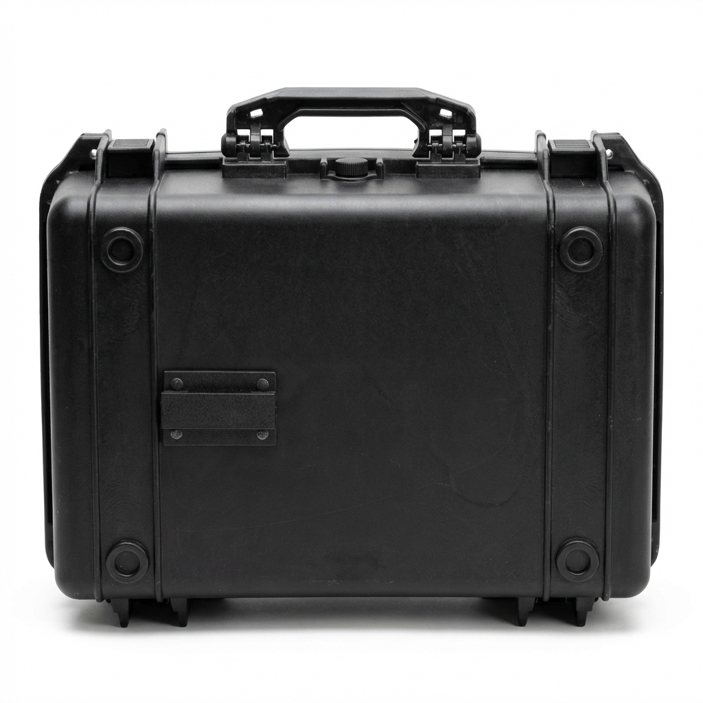 lockbox-attachment-front-view.jpeg
Front view of the black Marina Mount Waterproof Lockbox with carrying handle, secure latches, and mounting attachment